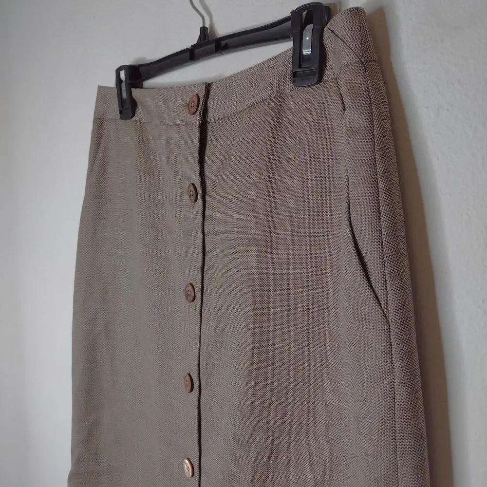 Brooks Brothers Women's Brown Skirt Size 8 - Picture 2 of 6